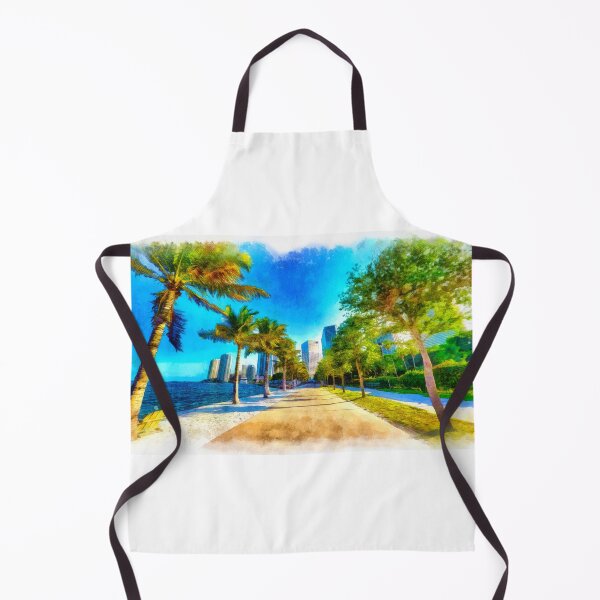 Item preview, Bayfront Park in downtown Miami - sketch painting designed and sold by NickoPrints.