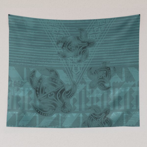 Item preview, Hawaiian-Samoan-Polynesian Metallic Tribal Turtles designed and sold by sunnthreads.