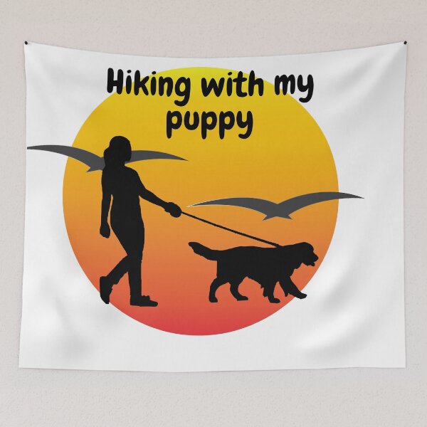 Item preview, Hiking with my puppy good day so wave  designed and sold by vishal kashyap.