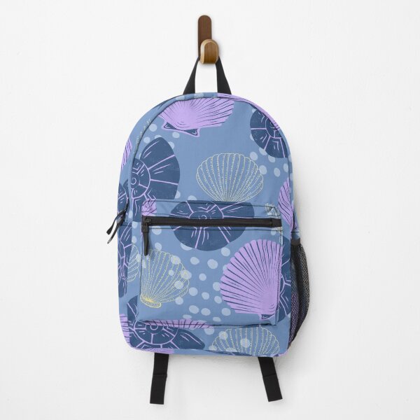 Item preview, Sea and Ocean shells Colorful Pattern (blue-purple) designed and sold by Dorina Larsdotter.