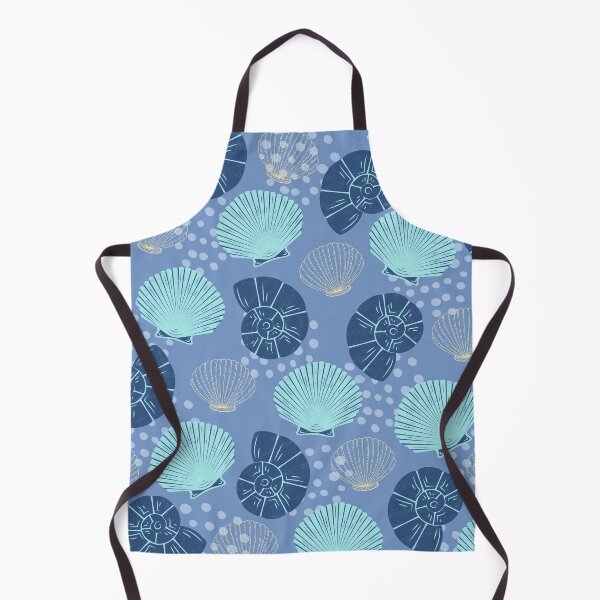 Item preview, Sea and Ocean shells Colorful Pattern (blue-blue) designed and sold by Dorina Larsdotter.