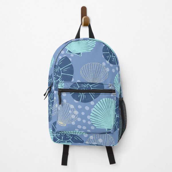Item preview, Sea and Ocean shells Colorful Pattern (blue-blue) designed and sold by Dorina Larsdotter.