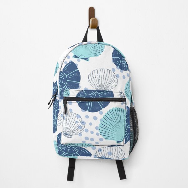 Item preview, Sea and Ocean shells Colorful Pattern (blue) designed and sold by Dorina Larsdotter.