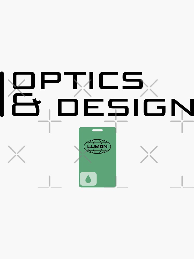 "Severance Lumon OD Optics and Design" Sticker by Stickerm4ni4 Redbubble