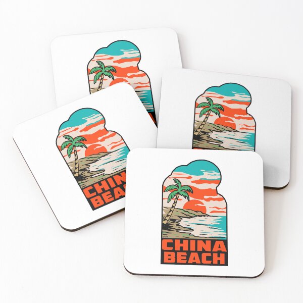 Item preview, China Beach California Tropical Palms Pacific Ocean designed and sold by Travel Time.