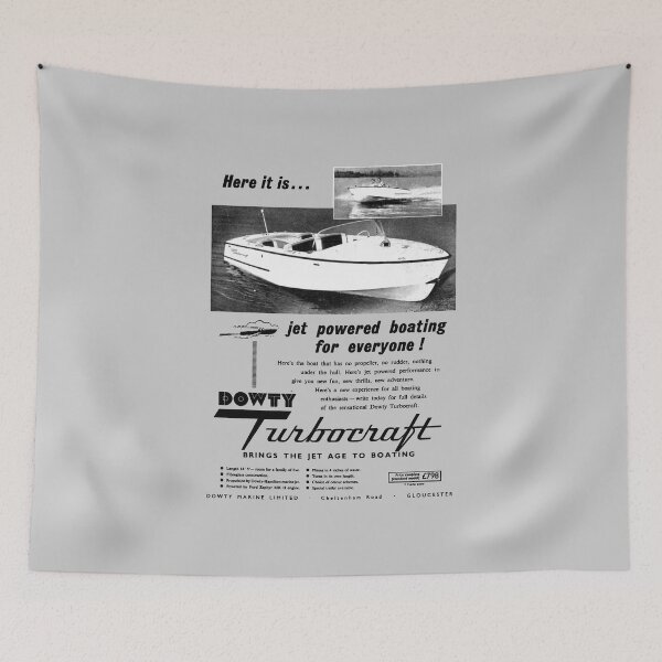 Item preview, DOWTY TURBOCRAFT JET BOAT - ADVERT designed and sold by ThrowbackAds.