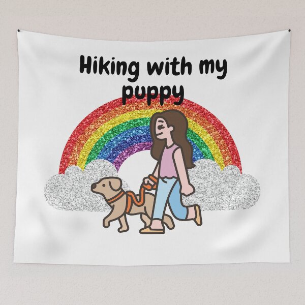 Item preview, Hiking with my puppy good day so wave  designed and sold by vishal kashyap.