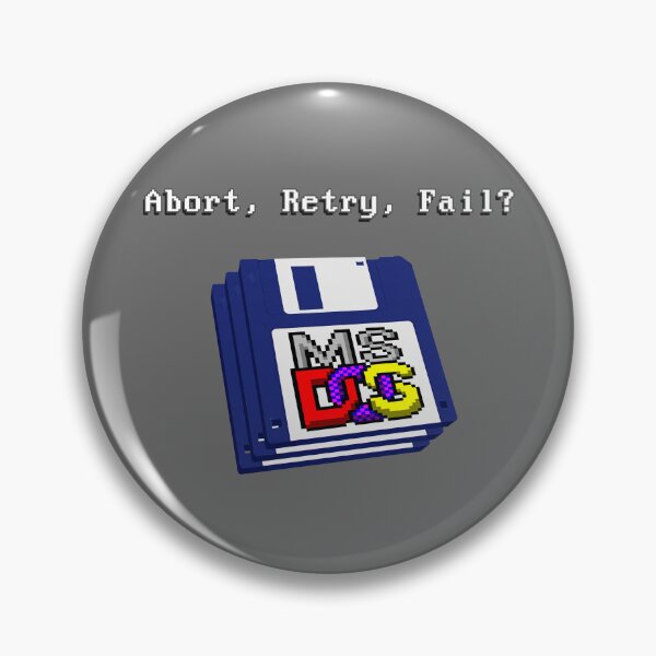 Item preview, Abort, Retry, Fail? - 1.44 mb Floppy Discs - Classic MS DOS Operating System Drive error message. designed and sold by RetroTeeStudio.