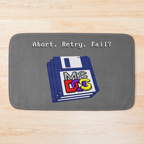 Item preview, Abort, Retry, Fail? - 1.44 mb Floppy Discs - Classic MS DOS Operating System Drive error message. designed and sold by RetroTeeStudio.
