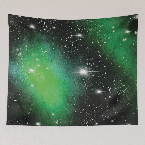 Item preview, Green Galaxy print designed and sold by Grey-Brunette.