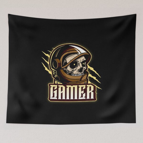Item preview, Gamer with Astronaut Skeleton designed and sold by PRIVARSHU.