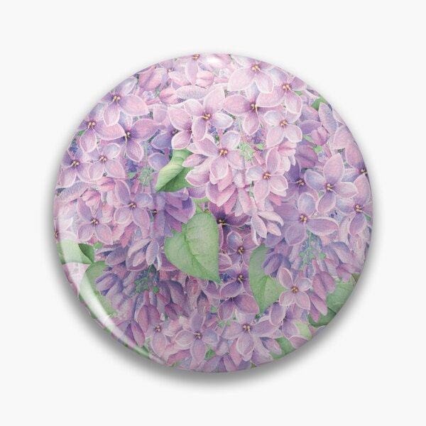 Item preview, Lilac flowers print designed and sold by Grey-Brunette.