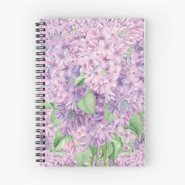 Item preview, Lilac flowers print designed and sold by Grey-Brunette.