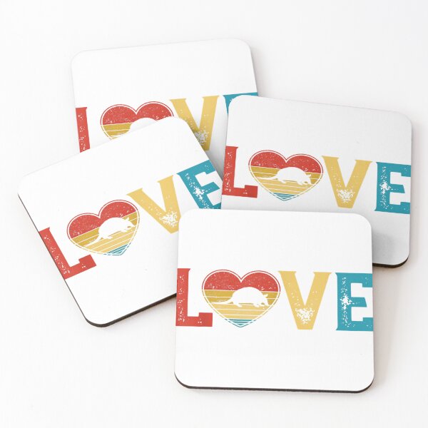 Item preview, Retro Love Armadillo Valentines Day Hearts Animals Lover  designed and sold by hildendhmula.