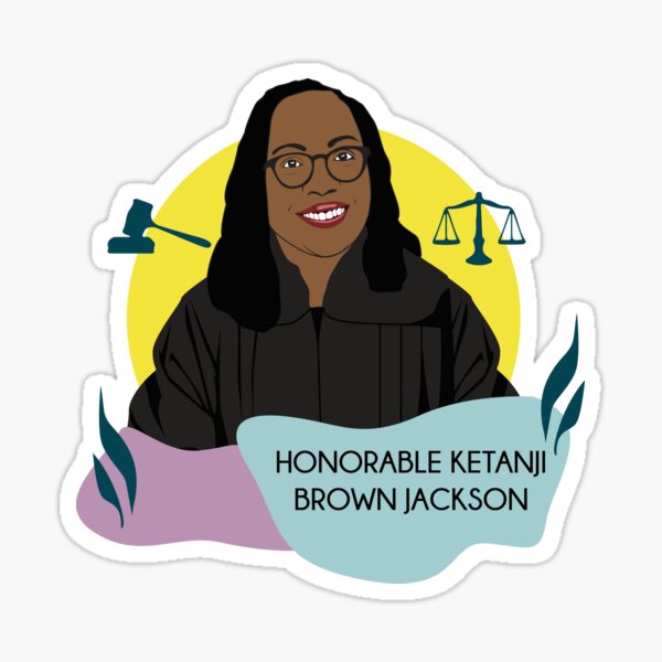 &ldquo;Honorable Ketanji Brown Jackson&rdquo; Sticker by KwokArts | Redbubble