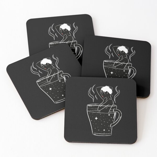 Item preview, woman in coffee cup designed and sold by Culturesensible.