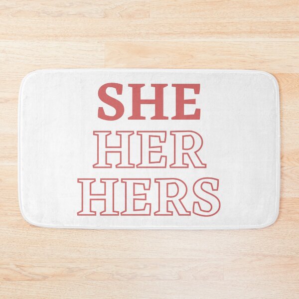 Item preview, She/Her/Hers Pronouns designed and sold by CJ Vanderbeek.