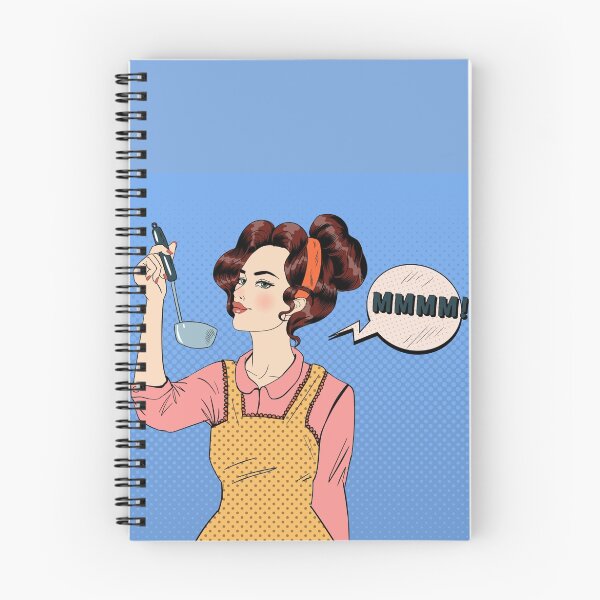 Item preview, Attractive Woman in Pop Art Style Cooking in the Kitchen designed and sold by ivector.
