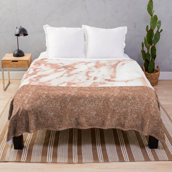 Item preview, Rose gold marble with blush glitter designed and sold by marbleco.