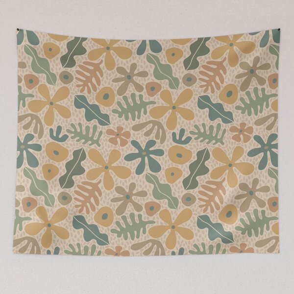 Item preview, Boho Tropicals - Beige designed and sold by latheandquill.