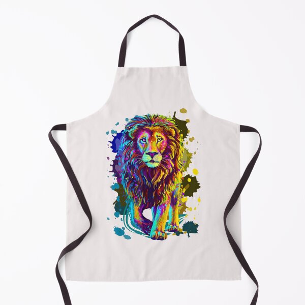 Aperçu de l'œuvre Cool Lion Sauvage Coloré Conception Graphique Lion Élégant créée et vendue par RudyDavis.