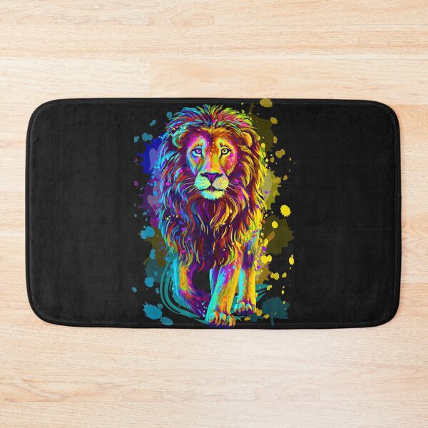 Aperçu de l'œuvre Cool Lion Sauvage Coloré Conception Graphique Lion Élégant créée et vendue par RudyDavis.