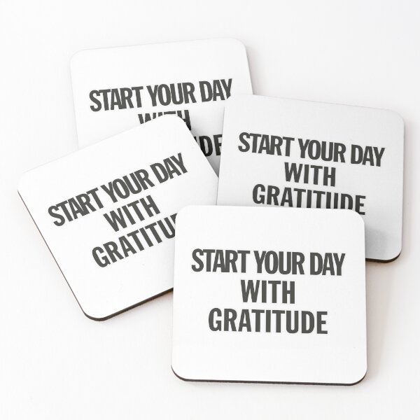 Aperçu de l'œuvre Commencez votre journée avec gratitude créée et vendue par M3PicsStudio.