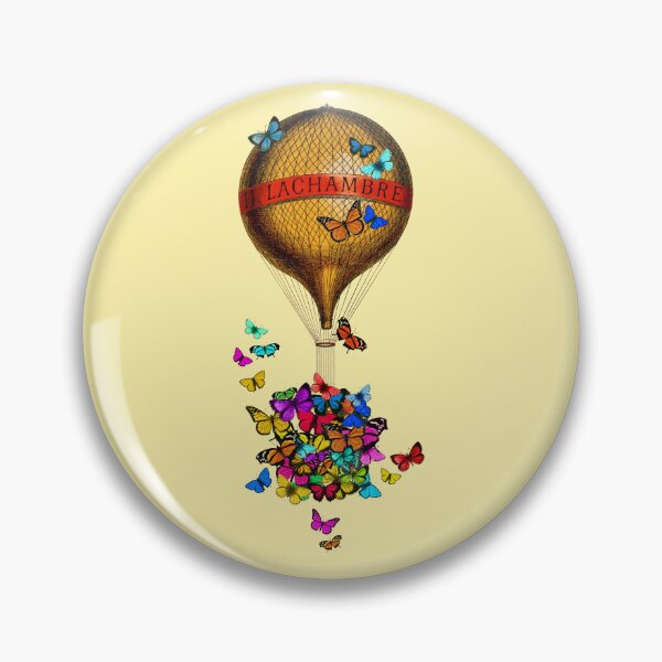 Item preview, Yellow butterfly balloon (yellow) designed and sold by Madame Memento.