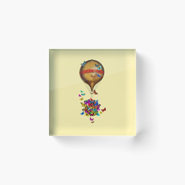 Item preview, Yellow butterfly balloon (yellow) designed and sold by Madame Memento.