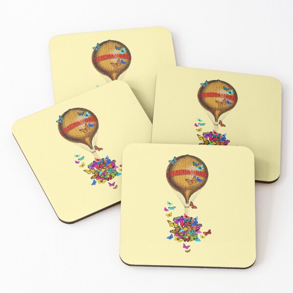 Item preview, Yellow butterfly balloon (yellow) designed and sold by Madame Memento.