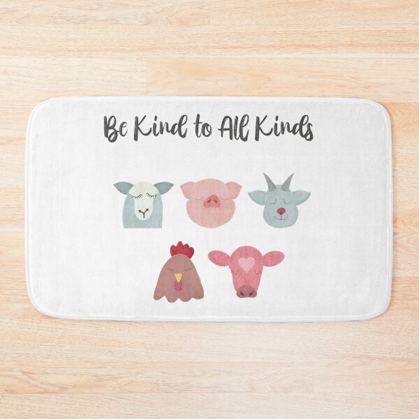 Item preview, Friends Not Food, Be Kind to All Kinds, Vegan Art designed and sold by Come Cosi.