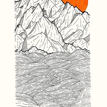 Artwork thumbnail, The Orange Sun by Swadeillustrations