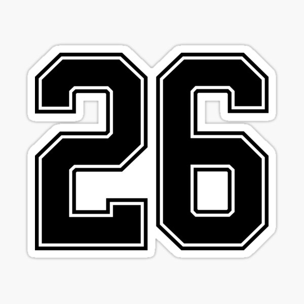 26 Sports Number Twenty-Six