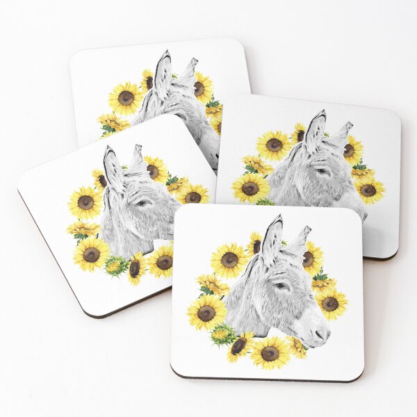 Item preview, Sunflower Donkey Lover Gifts Farm Animal designed and sold by TM-Multidesign.