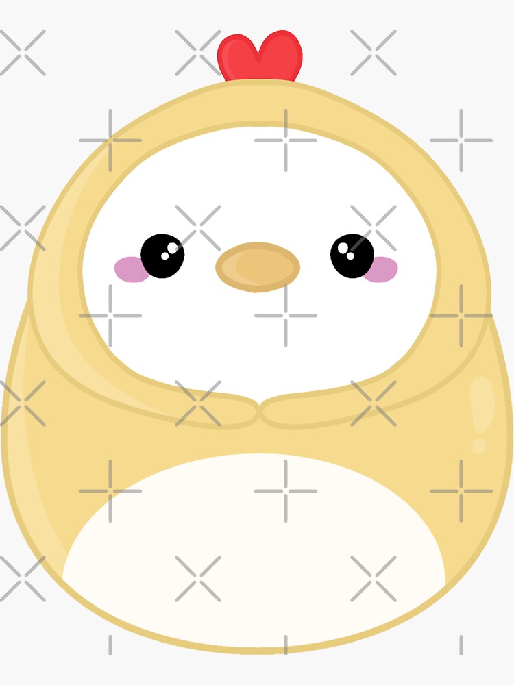 "Noodles the Duck Squishmallow" Sticker by beanmallow Redbubble