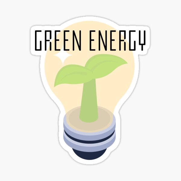 "Green energy" Sticker for Sale by Edyta84los Redbubble
