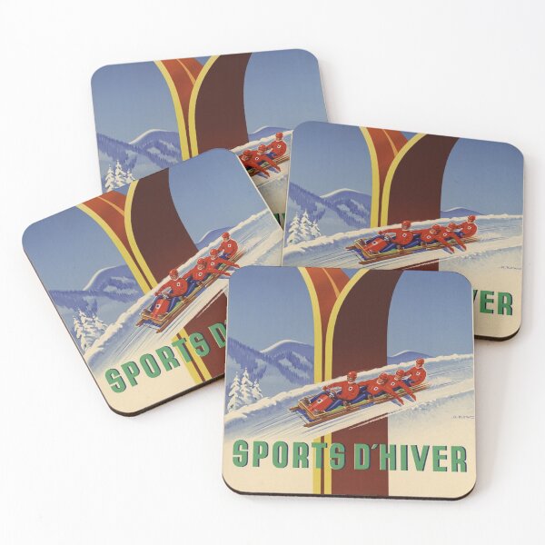 Item preview, Air France, Winter Sports - Vintage Travel Poster designed and sold by SALON DES ARTS.