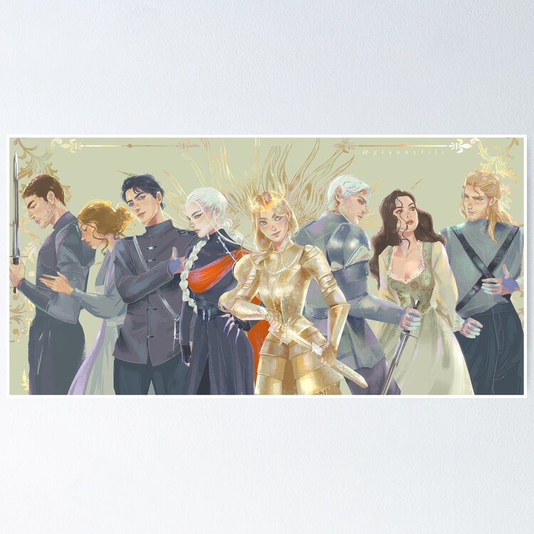 Throne of glass wide Sticker