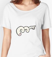 pointing hand cartoon Women's Relaxed Fit T-Shirt