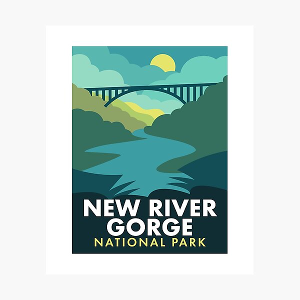 Item preview, New River Gorge National Park designed and sold by halpindesignco.