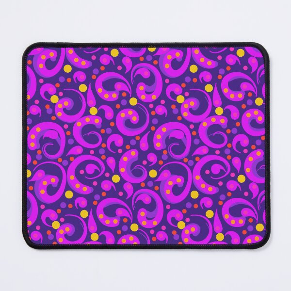Item preview, Mod Swirls | Bright Purple Violet Yellow | Cherie's Art(c)2022 designed and sold by CheriesArt.