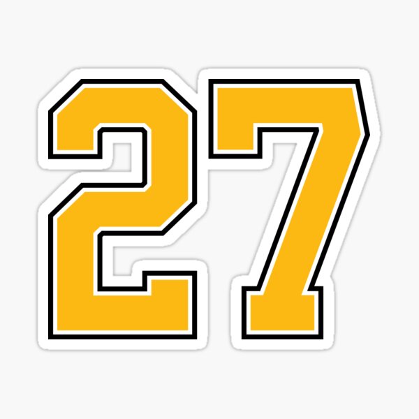 27 number jersey' Sticker