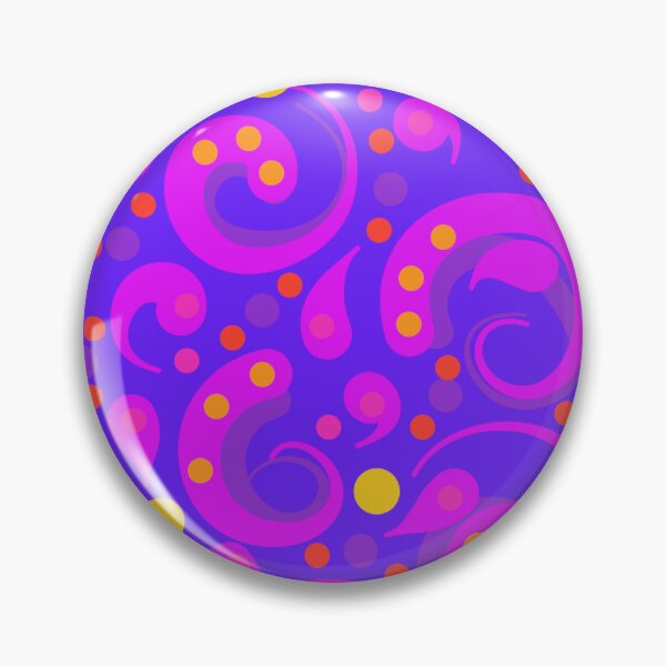 Item preview, Mod Swirls | Bright Periwinkle Purple Violet Yellow | Cherie's Art(c)2022 designed and sold by CheriesArt.