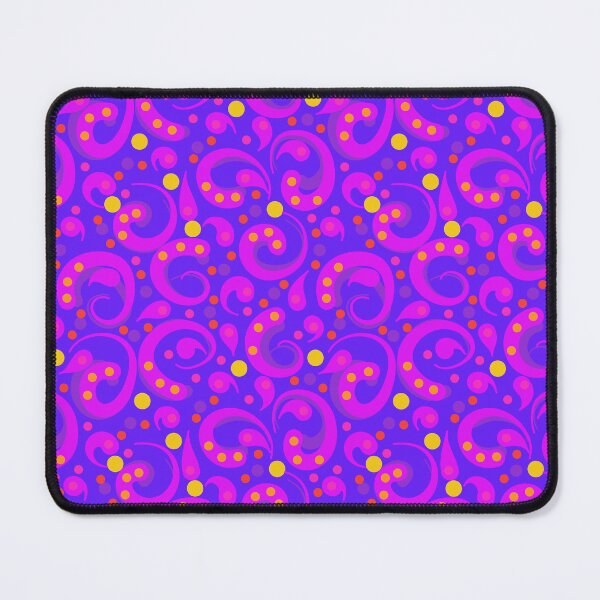 Item preview, Mod Swirls | Bright Periwinkle Purple Violet Yellow | Cherie's Art(c)2022 designed and sold by CheriesArt.