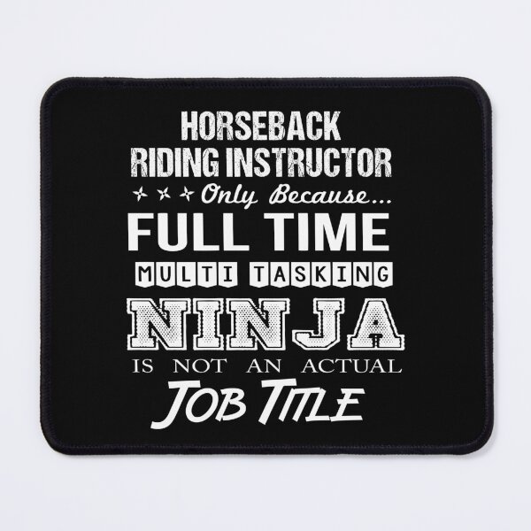 Item preview, Horseback Riding Instructor T Shirt - Multitasking Ninja Job Gift Item Tee designed and sold by averiarnol.