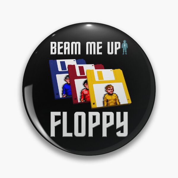 Item preview,  Red Blue Yellow Floppy Disks - 60s sci-fi & 90s classic DOS game Inspired! designed and sold by RetroTeeStudio.