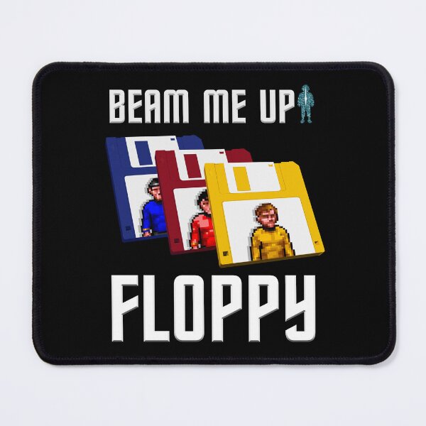 Item preview, Red Blue Yellow Floppy Disks - 60s sci-fi & 90s classic DOS game Inspired! designed and sold by RetroTeeStudio.