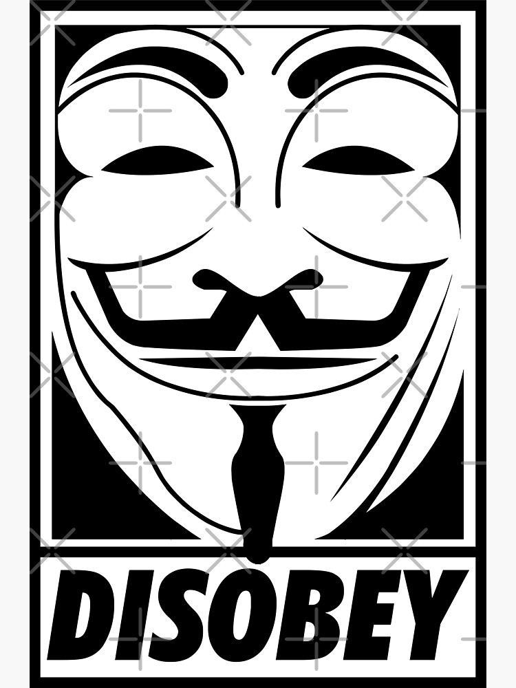 Sticker for Sale avec l uvre Nous sommes Anonymous Disobey