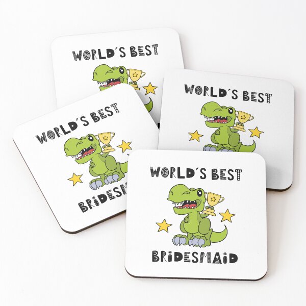 Item preview, Best Bridesmaid, Funny Bridesmaid, Worlds Best, Humor, Dinosaur, T Rex, Tyrannosaurus, World Greatest, Cute Dino, Cool designed and sold by iHeartDinosaurs.