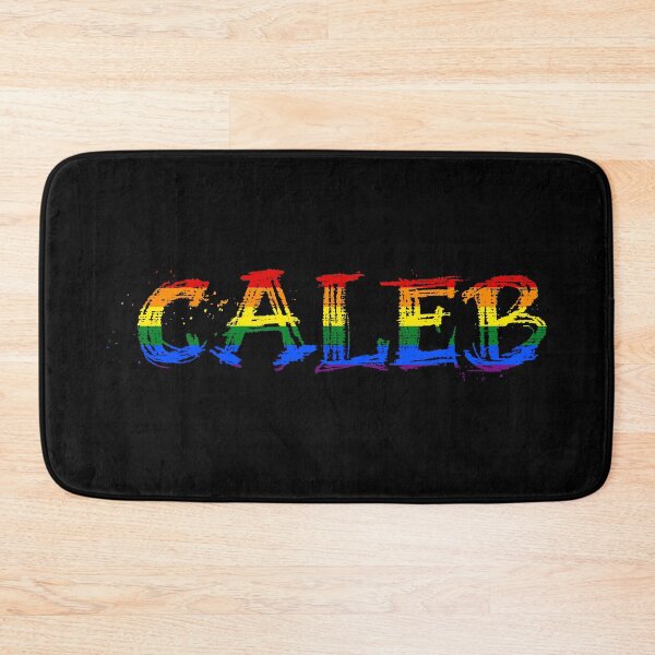 Item preview, Men rainbow name gay Caleb designed and sold by LoveIsColorful.